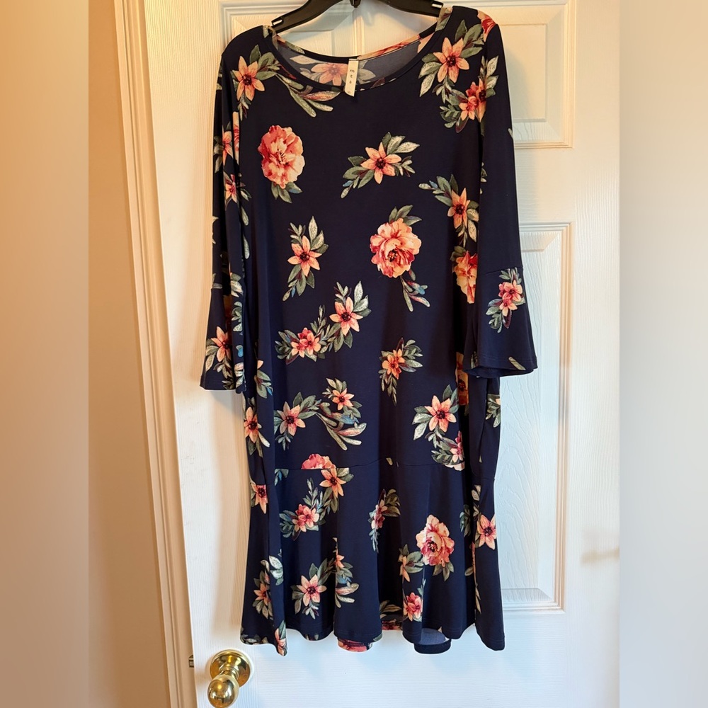 Floral Navy Dress